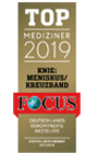 Focus Ärzteliste Top-Mediziner Kniechirurgie Siegel 2020